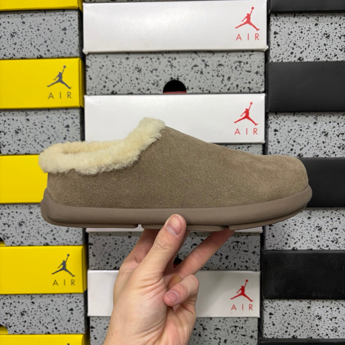 UGG Tasman Slipper – Unisex Wool-Lined Suede Moccasin in Sand