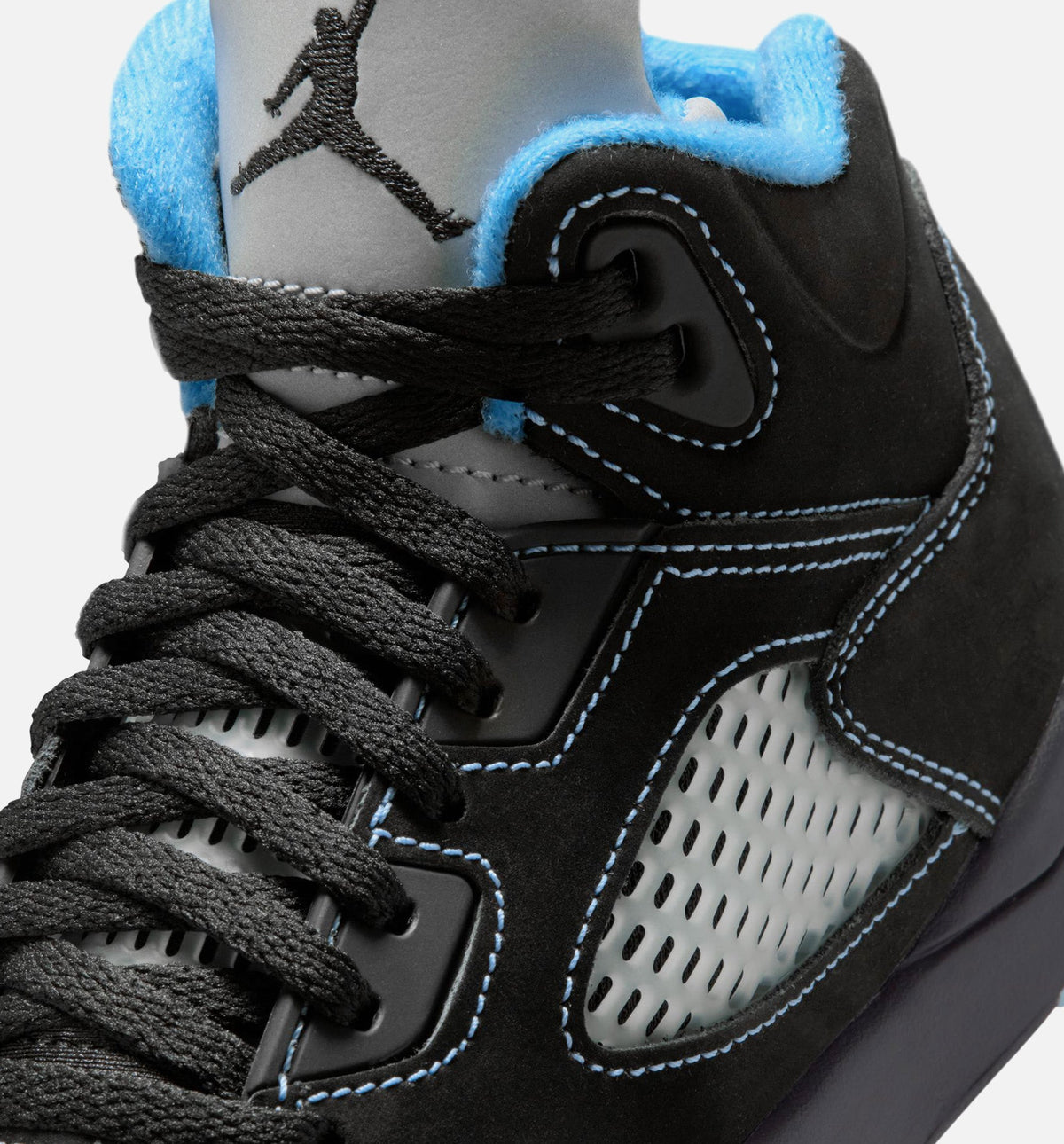 Air Jordan 5 Retro Black Carolina Preschool – Black/University Blue/White