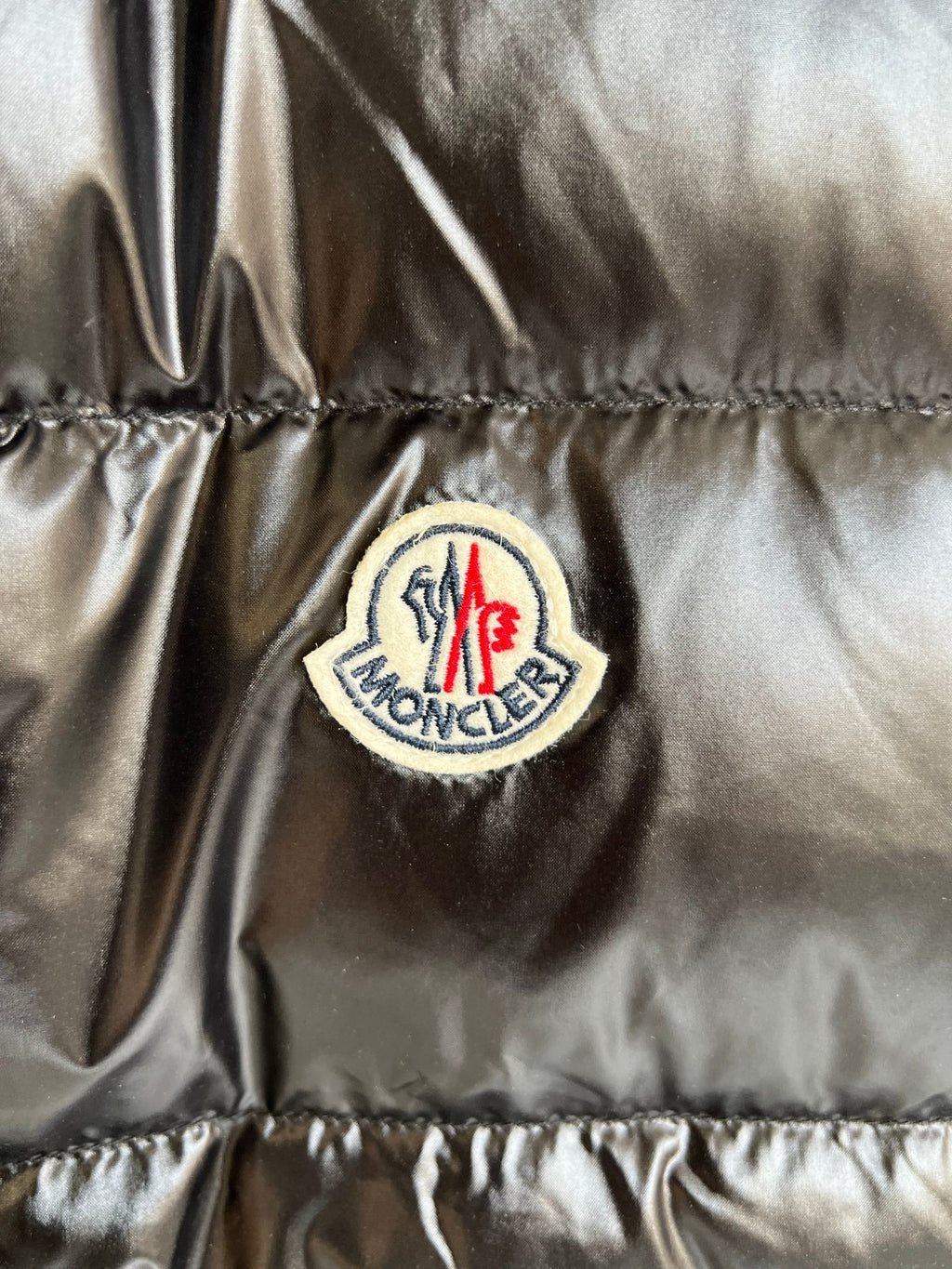 Moncler Black Glossy Down Vest