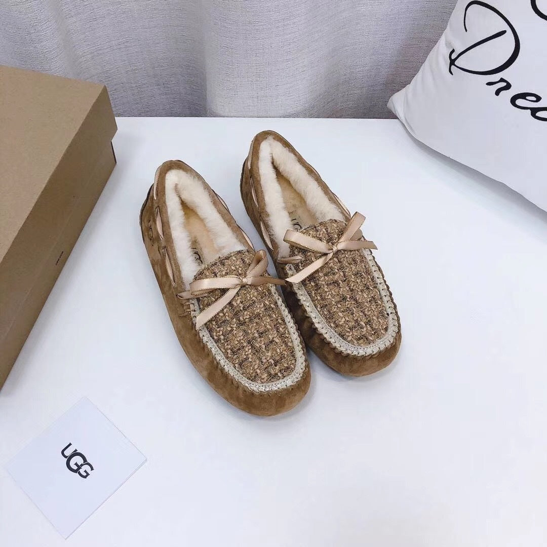 Chestnut Chanel-Style Driving Loafers — Sophisticated & Chic | New Arrival | In Stock