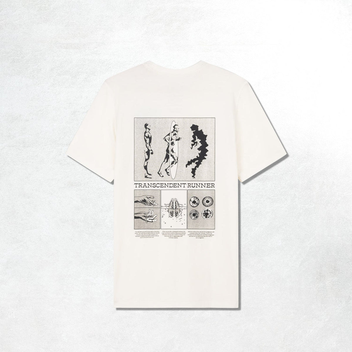 Acid Running Transcendent Runner T-Shirt: Bone