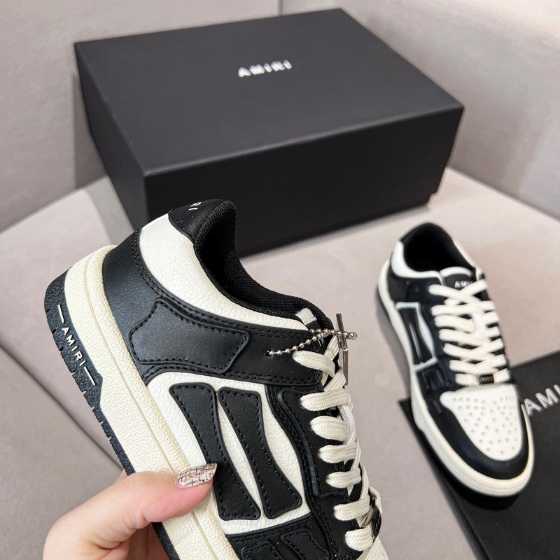 Amiri Skel Top Low Sneaker — Black / White