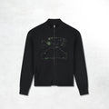 Arte Diels Collar Cardigan: Black