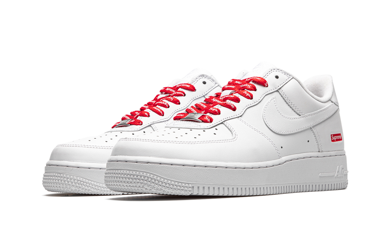 Supreme x Nike Air Force 1 Low 'Mini Box Logo' – CU9225-100 | White AF1 Low with Supreme Box Logo Detailing