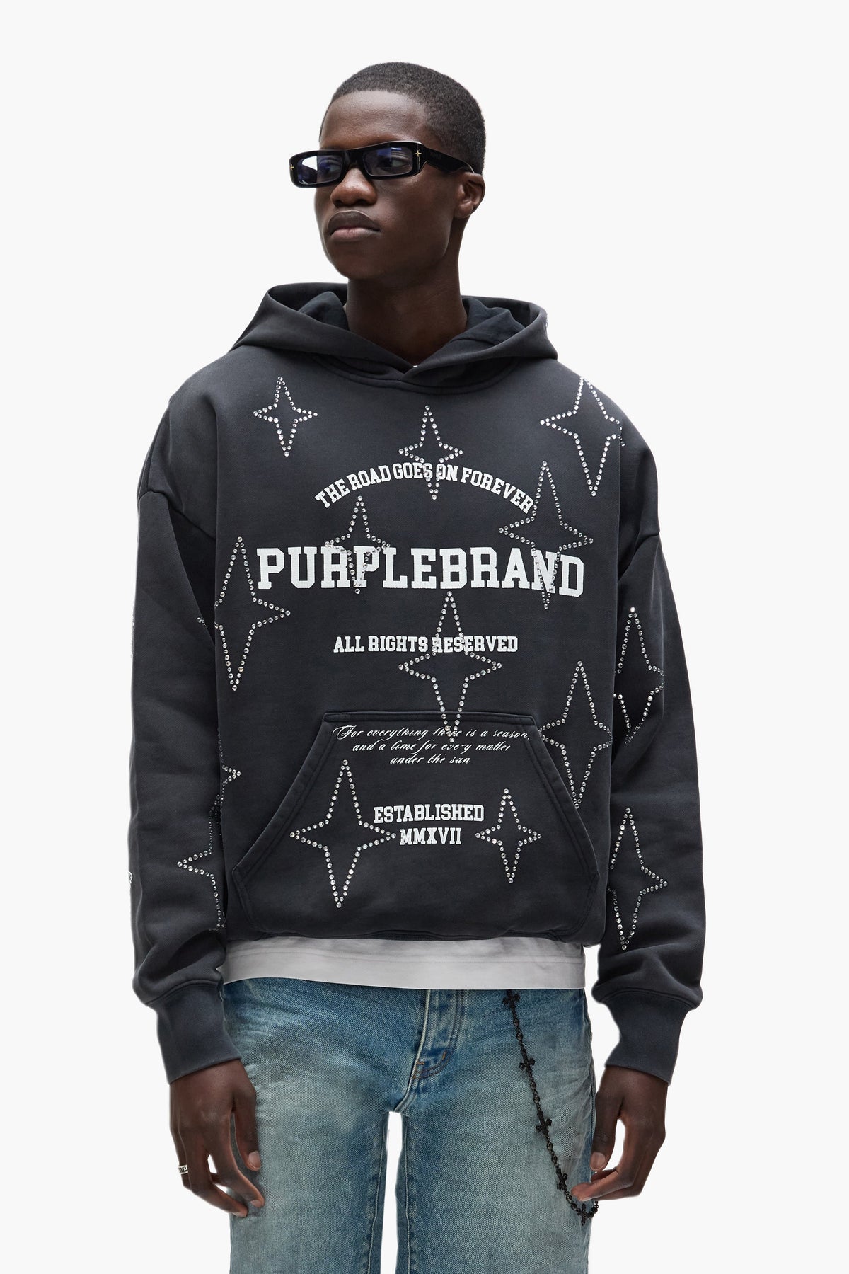 Stacked Crystal Stars Hoodie