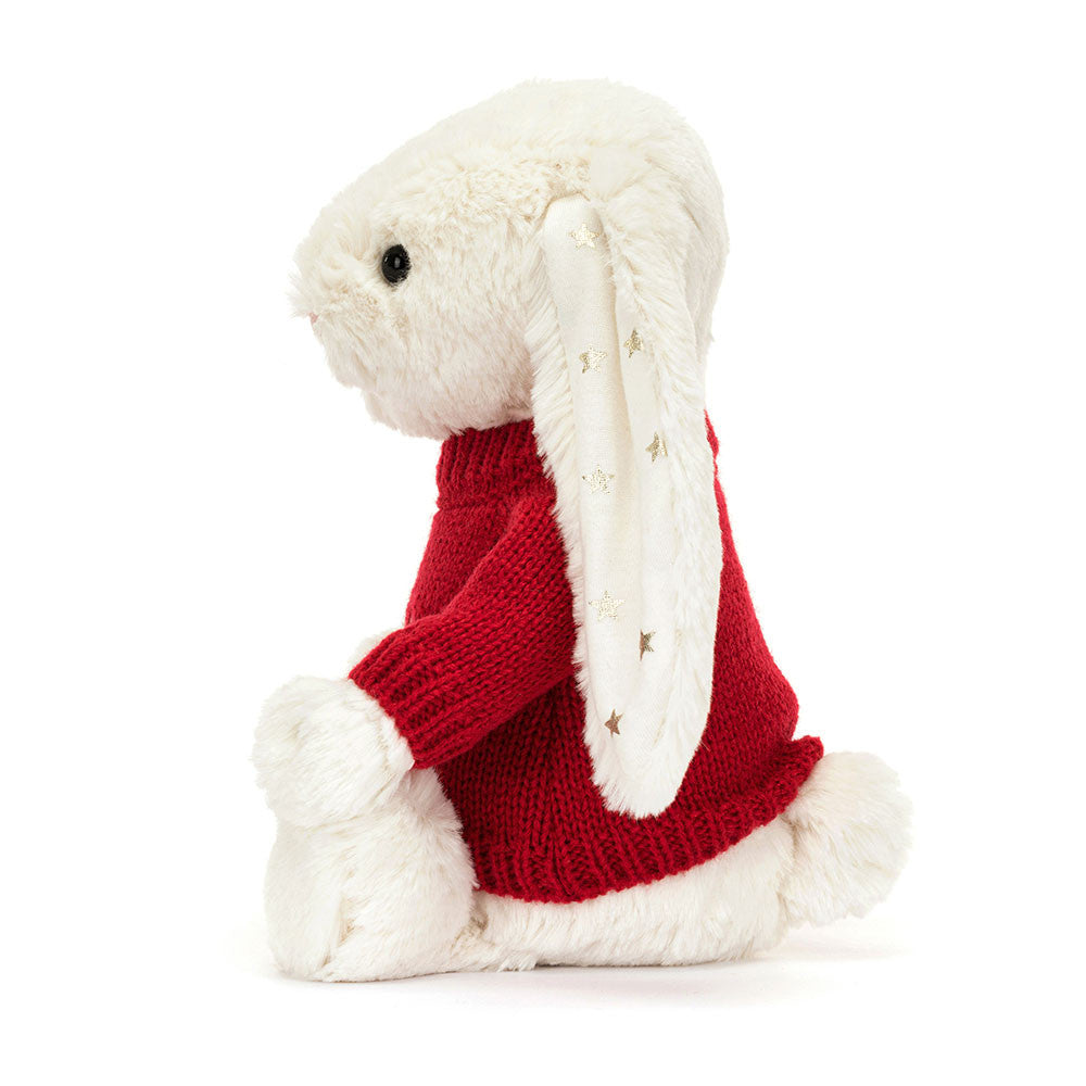 Bashful Twinkle Bunny with Personalized Red Jumper