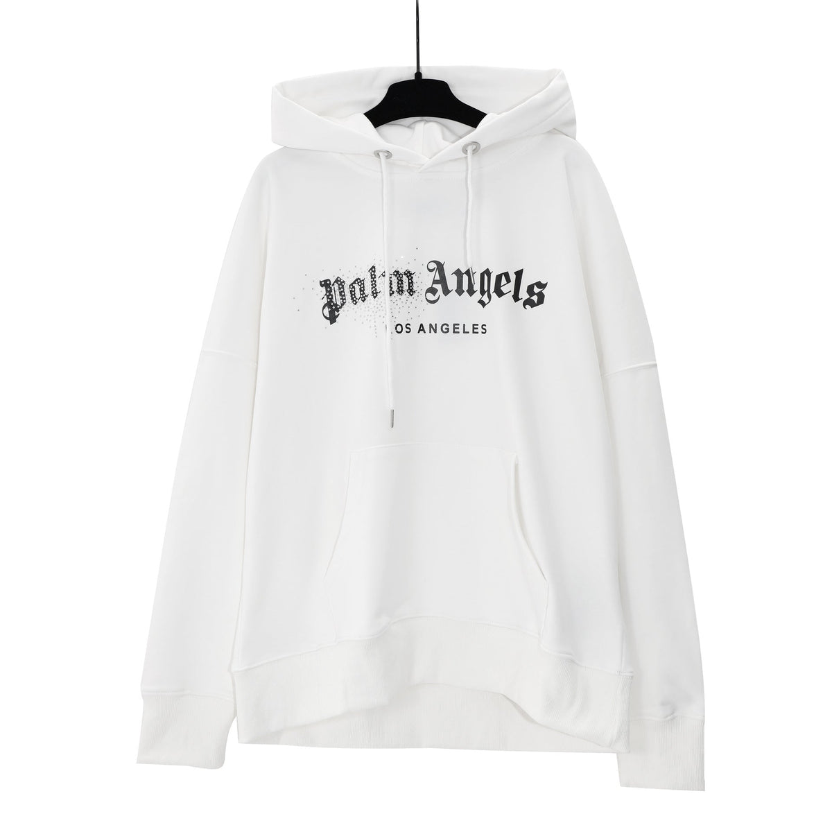 Palm Angels Logo Print Casual Unisex Pullover Hoodie