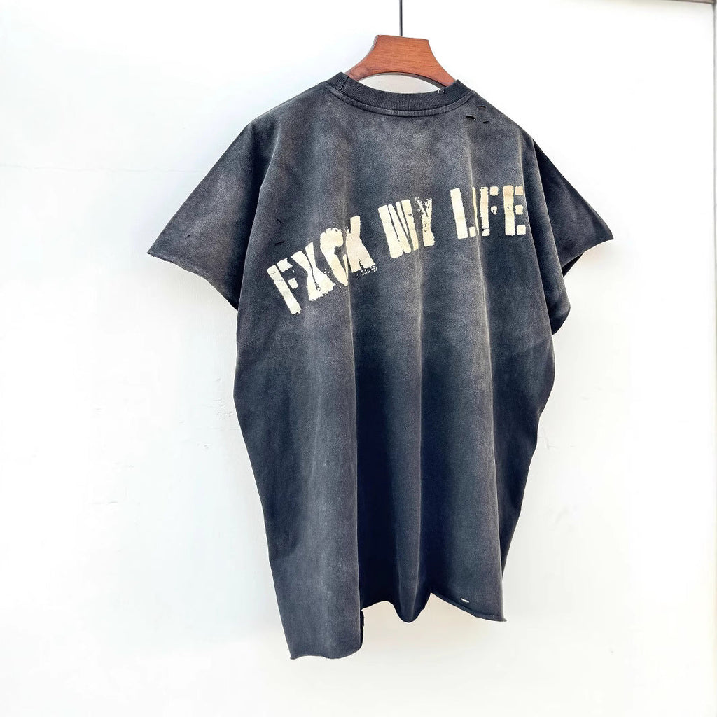 Punk Art Graphic Short Sleeve Crewneck T-Shirt