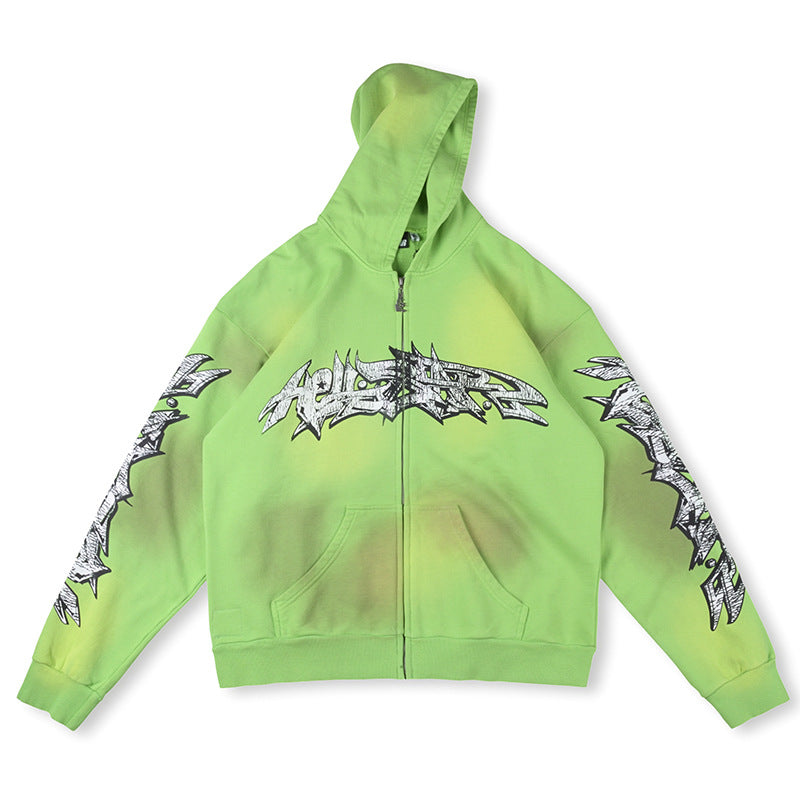 Hellstar Graffiti Zip-Up Hoodie