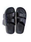 MOSES TWO BAND SLIDE BLACK
