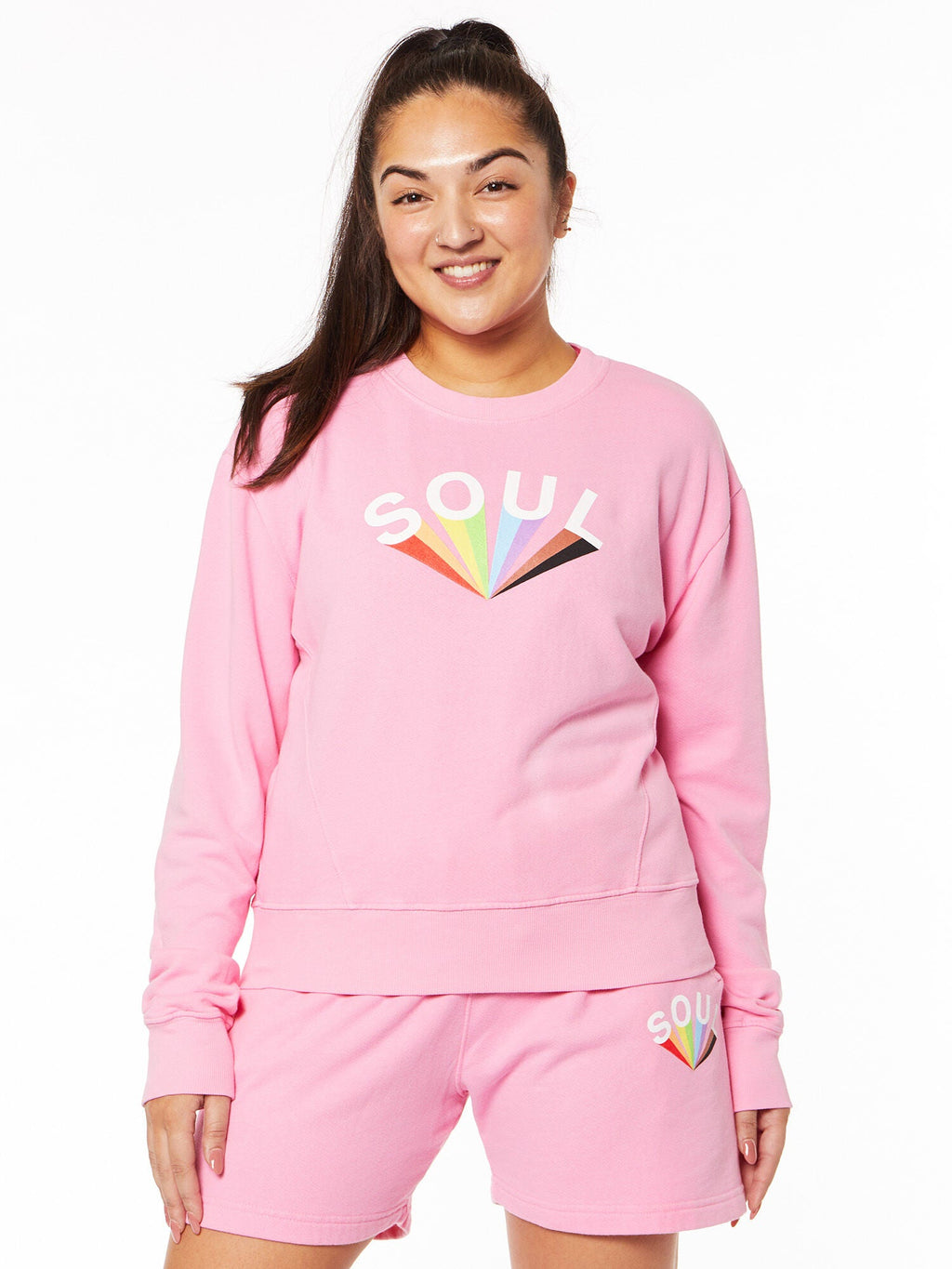 MATTIE CROP PRIDE SWEATSHIRT