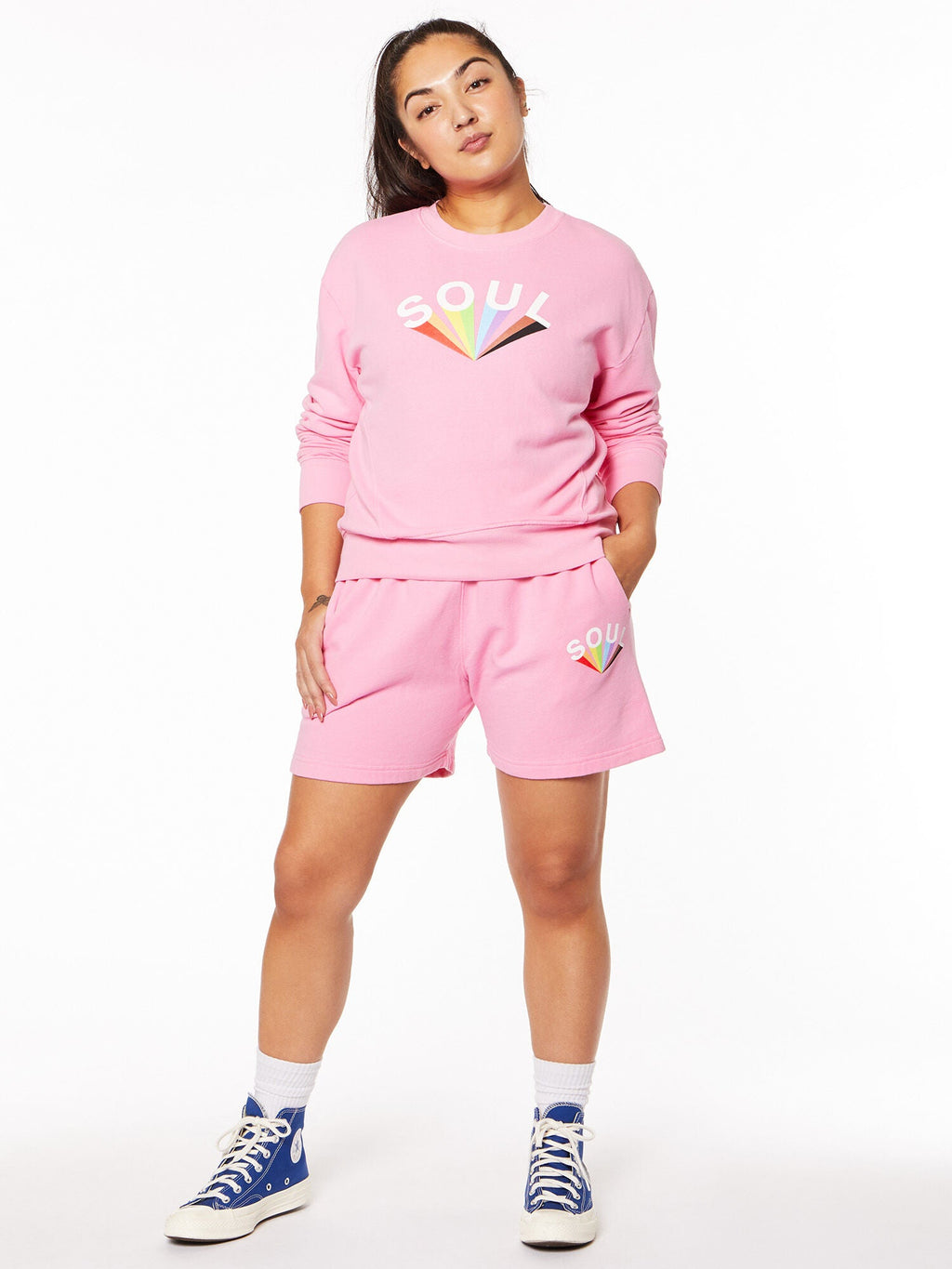 MATTIE CROP PRIDE SWEATSHIRT
