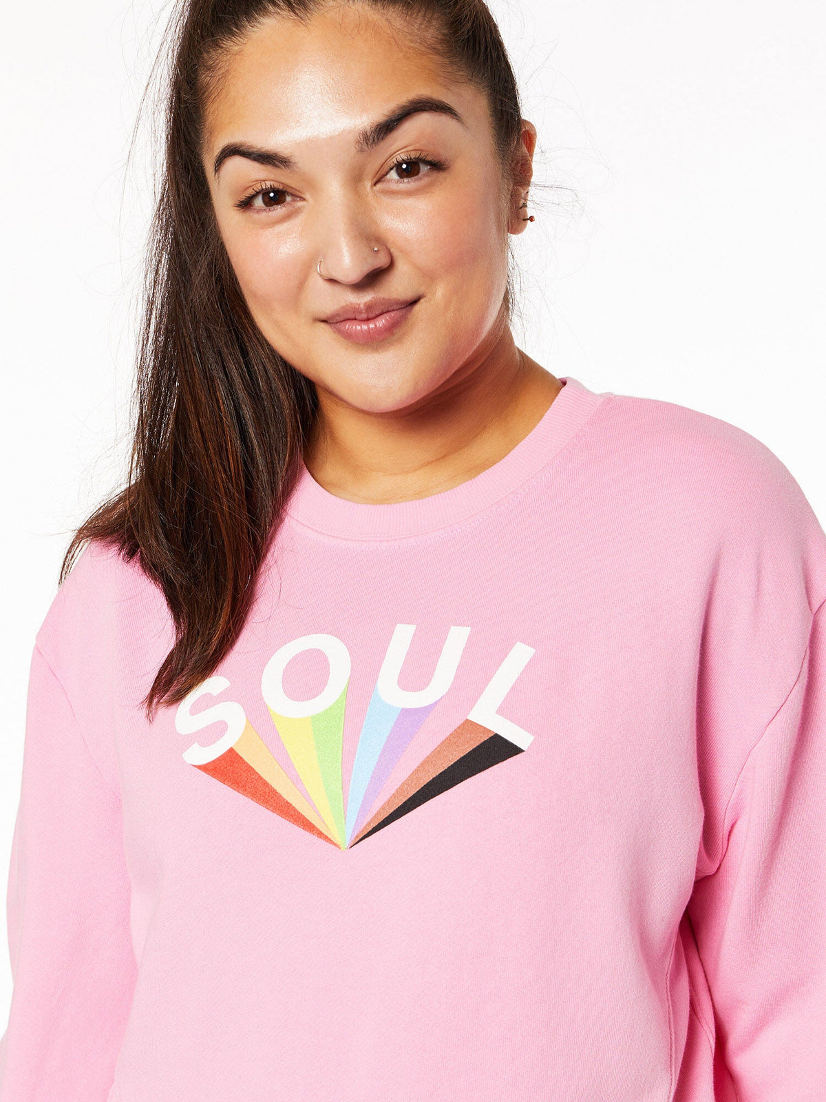 MATTIE CROP PRIDE SWEATSHIRT