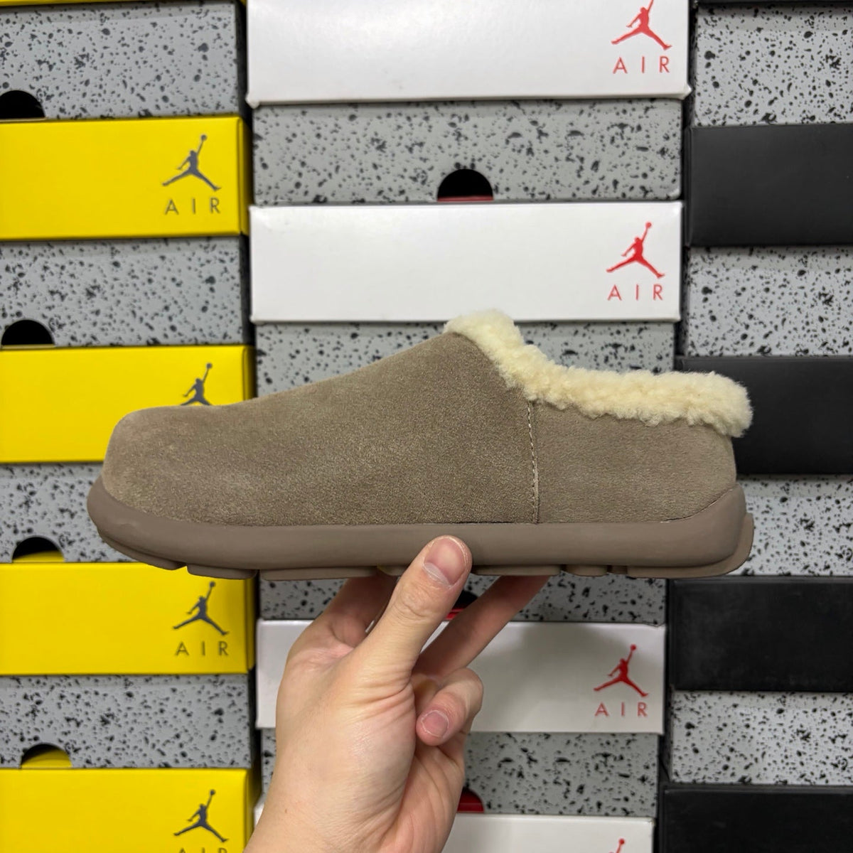 UGG Tasman Slipper – Unisex Wool-Lined Suede Moccasin in Sand