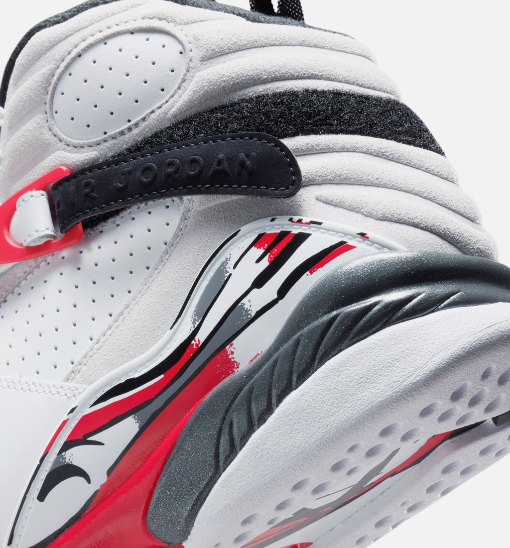 Air Jordan 8 Retro White and True Red | Men's Lifestyle Shoe | White/Black/True Red