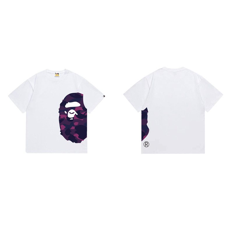 BAPE Purple Camo Side Graphic T-Shirt