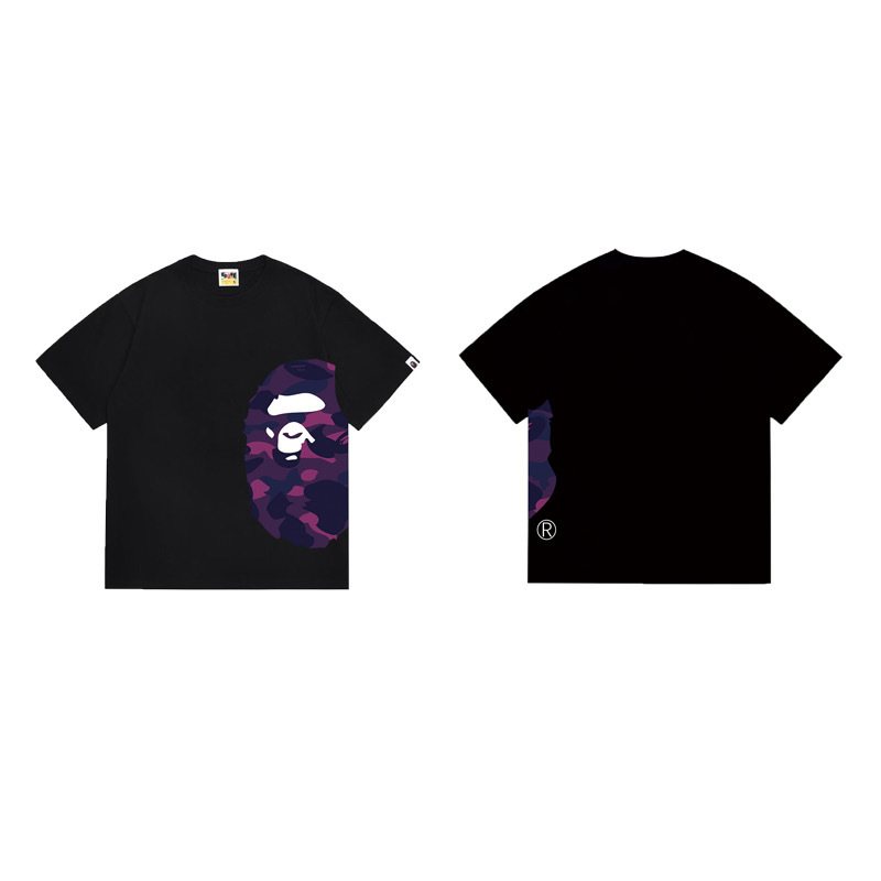 BAPE Purple Camo Side Graphic T-Shirt