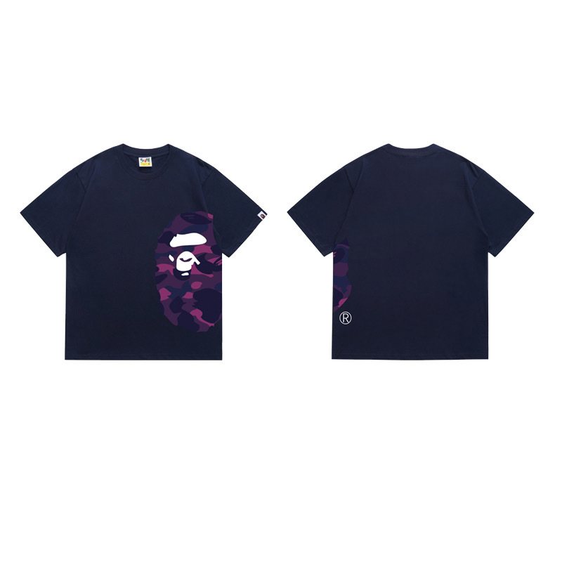 BAPE Purple Camo Side Graphic T-Shirt