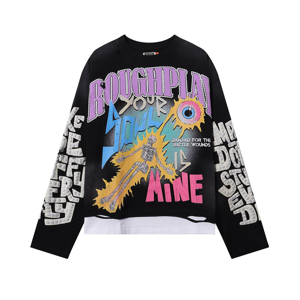 Rough Play Soul Is Mine Graphic Long-Sleeve T-Shirt