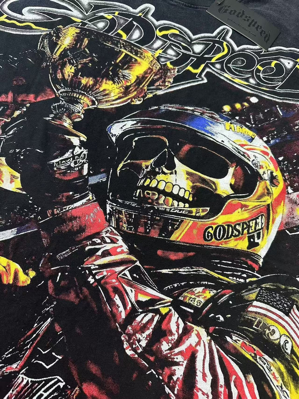 Godspeed Racer Skull Graphic T-Shirt