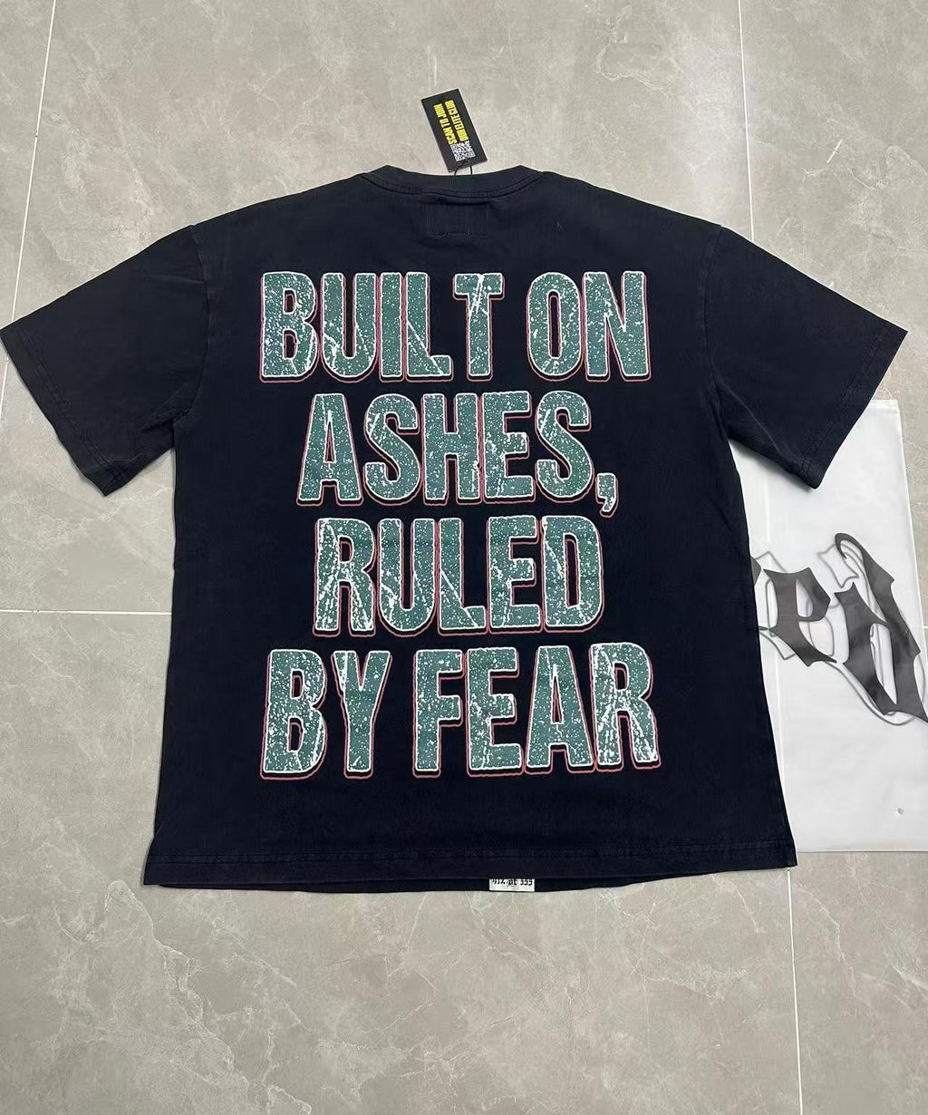 Godspeed Washed Black Skull Graphic T-Shirt