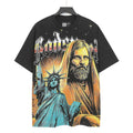 Godspeed Washed Black Statue Graphic T-Shirt
