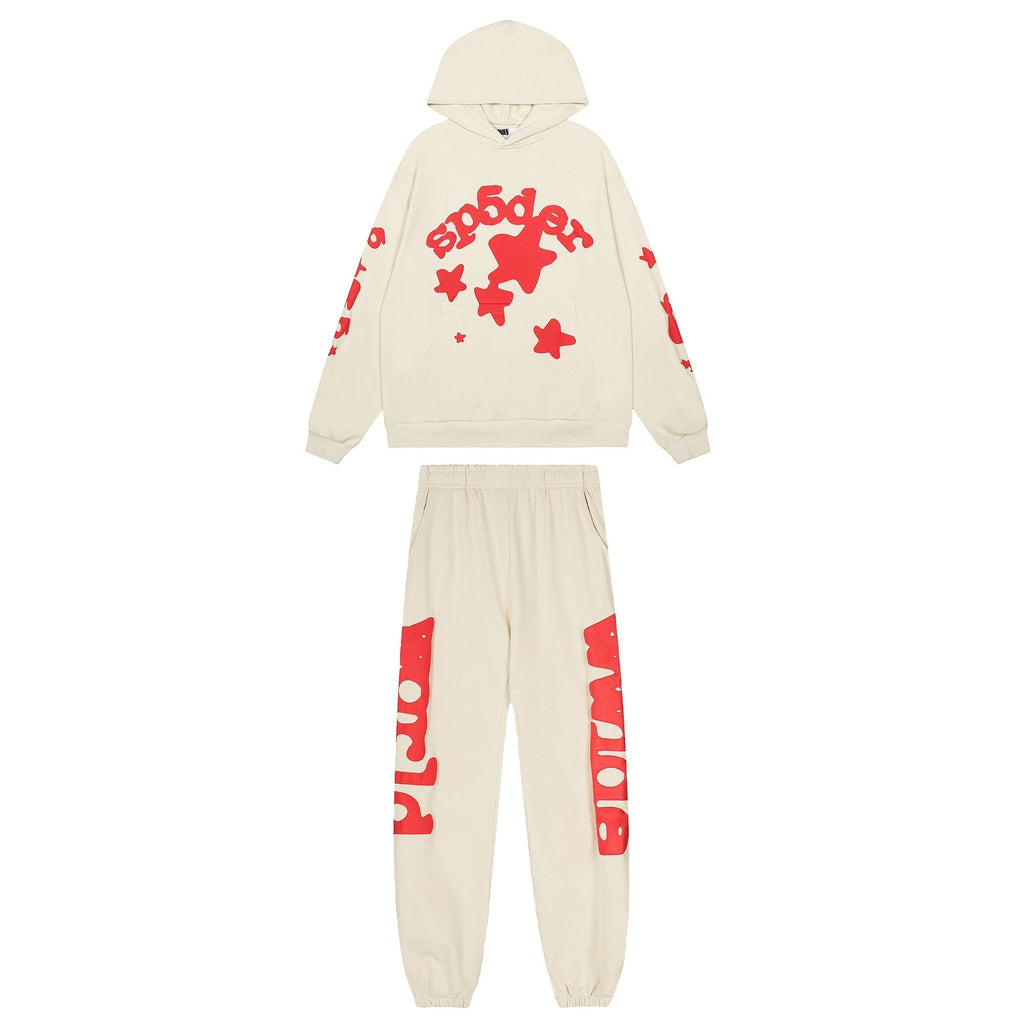 Sp5der Graphic Hoodie & Jogger Matching Set