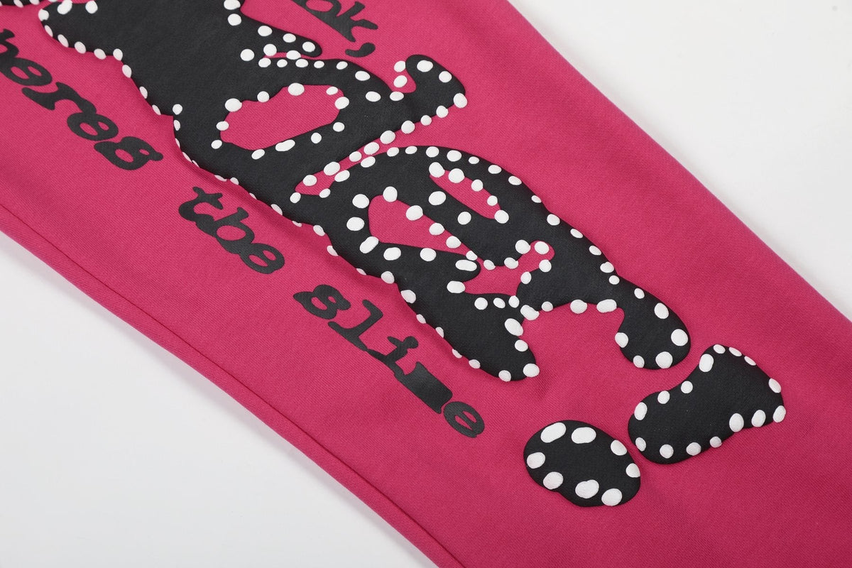 Sp5der Pink Spiderweb Graphic Matching Set