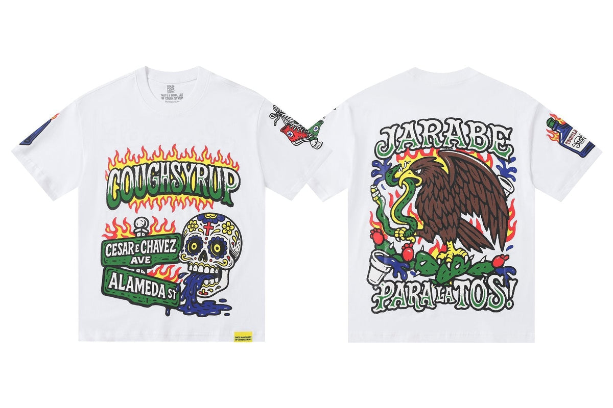 THAT'S A AWFUL LOT OF COUGH SYRUP Front & Back Graphic Short-Sleeve T-Shirt