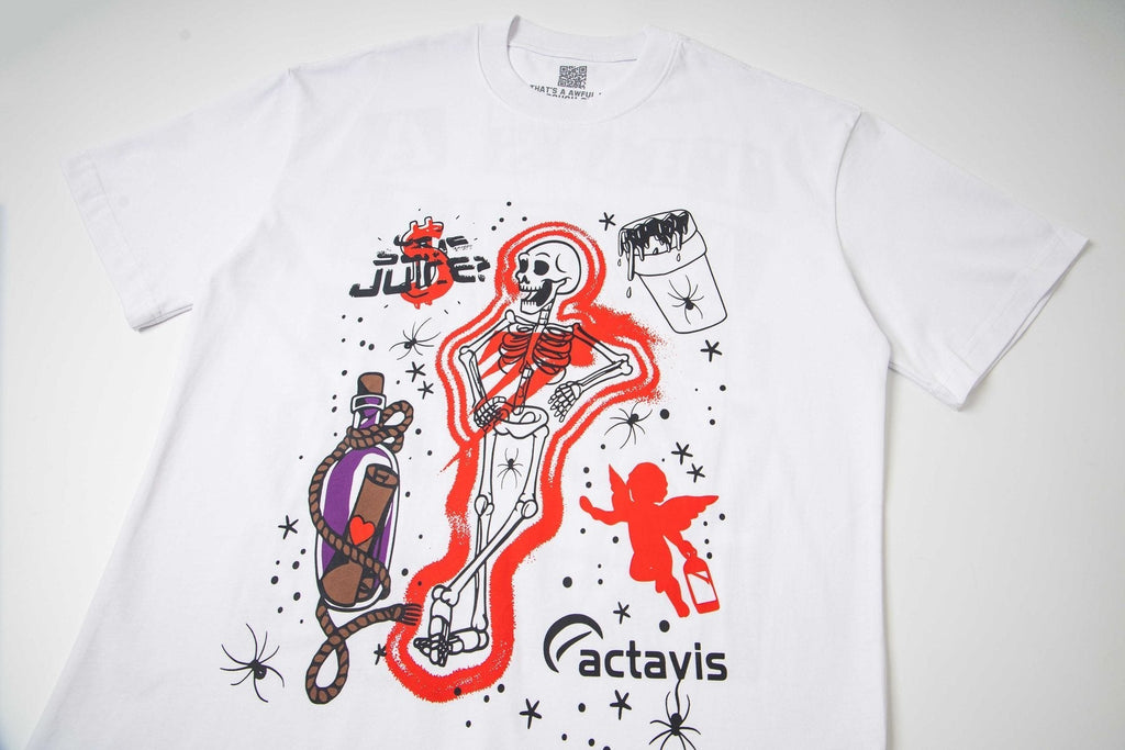 THAT'S A AWFUL LOT OF COUGH SYRUP Skeleton Graphic T-Shirt