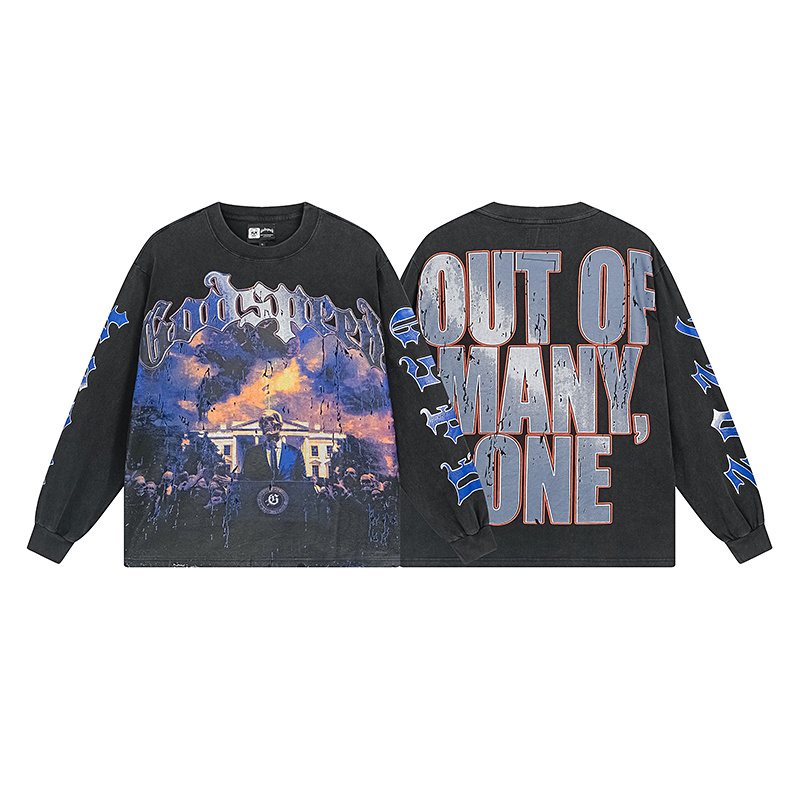 Godspeed Mansion Graphic Long-Sleeve T-Shirt