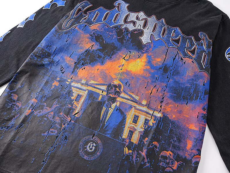 Godspeed Mansion Graphic Long-Sleeve T-Shirt