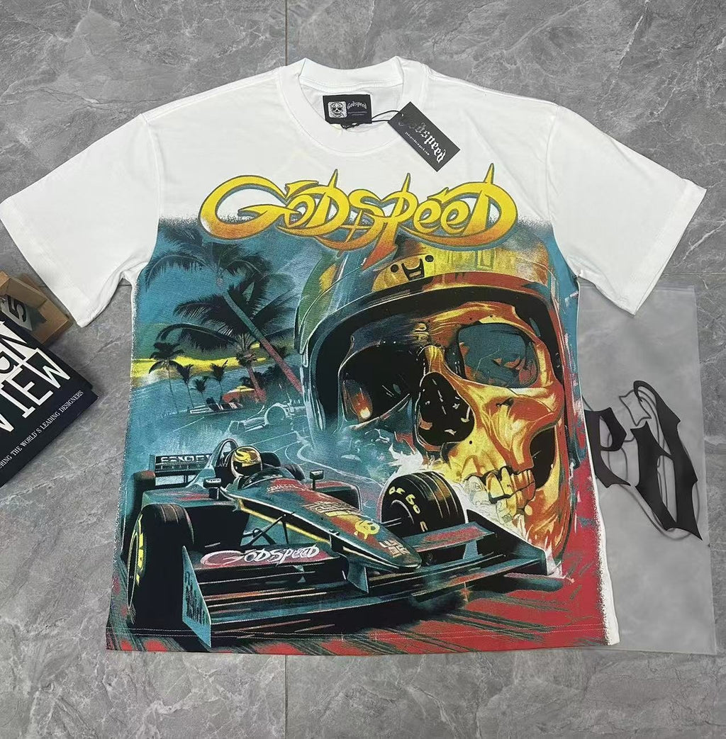 Godspeed Racing Skull Graphic Short-Sleeve T-Shirt
