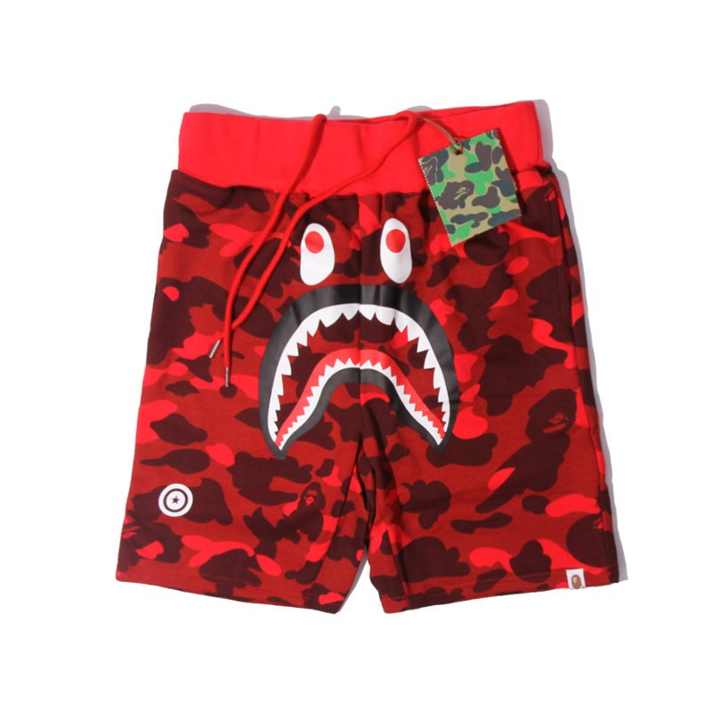 BAPE Shark Face Camouflage Drawstring Shorts