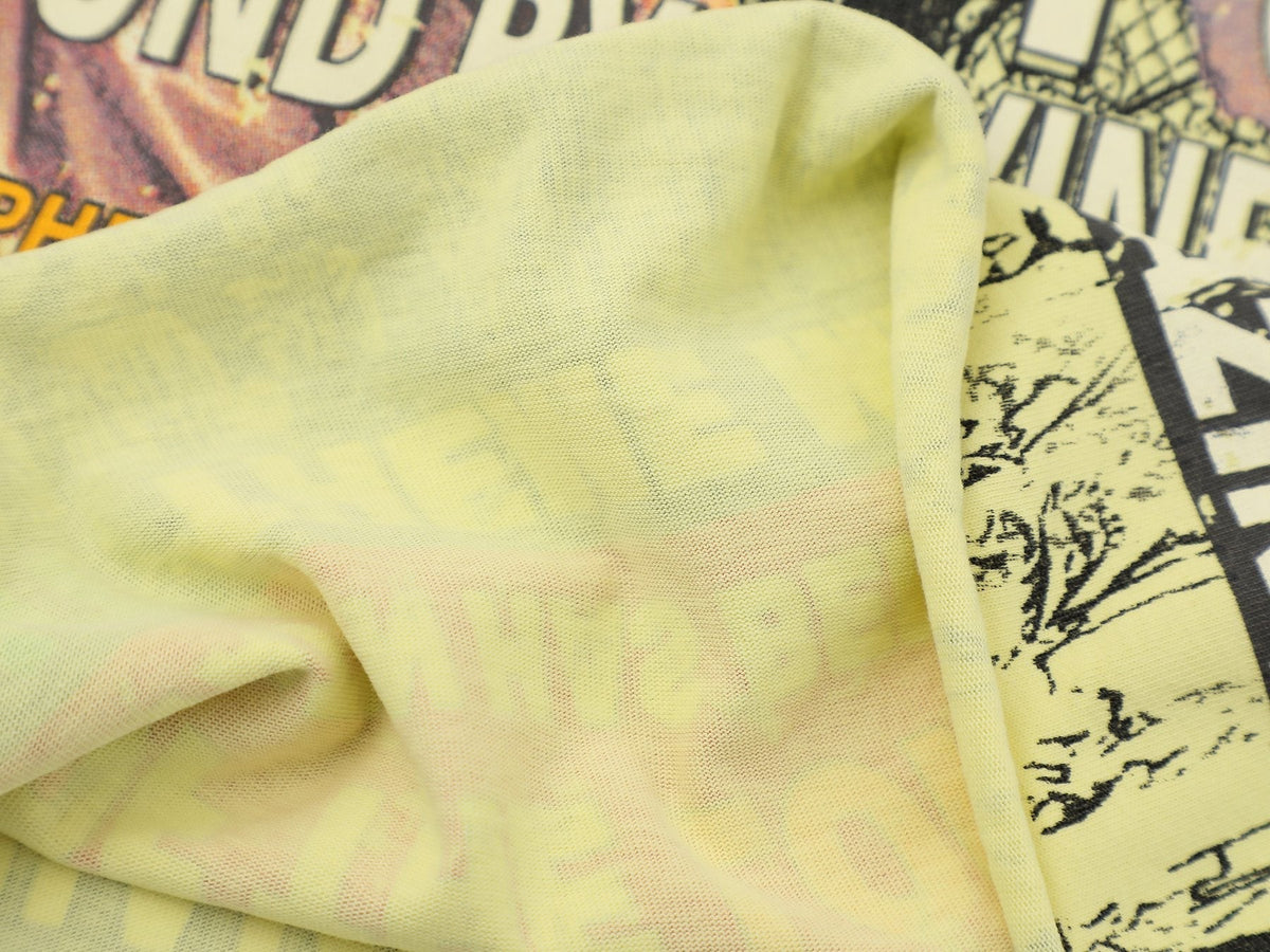 FIRST ROW Wings of Purity Yellow Graphic T-Shirt