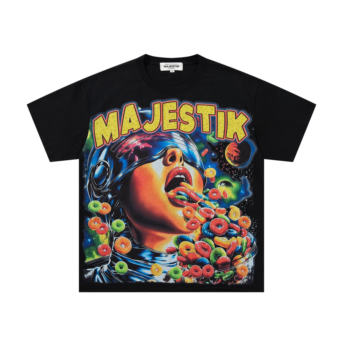 MAJESTIK Script Back Graphic T-Shirt