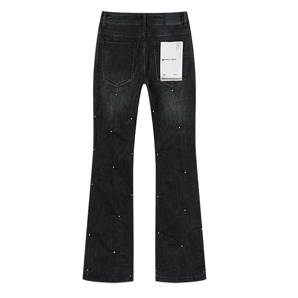 Purple Brand Black Embellished Jeans