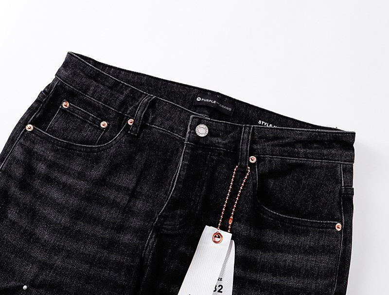 Purple Brand Black Embellished Jeans