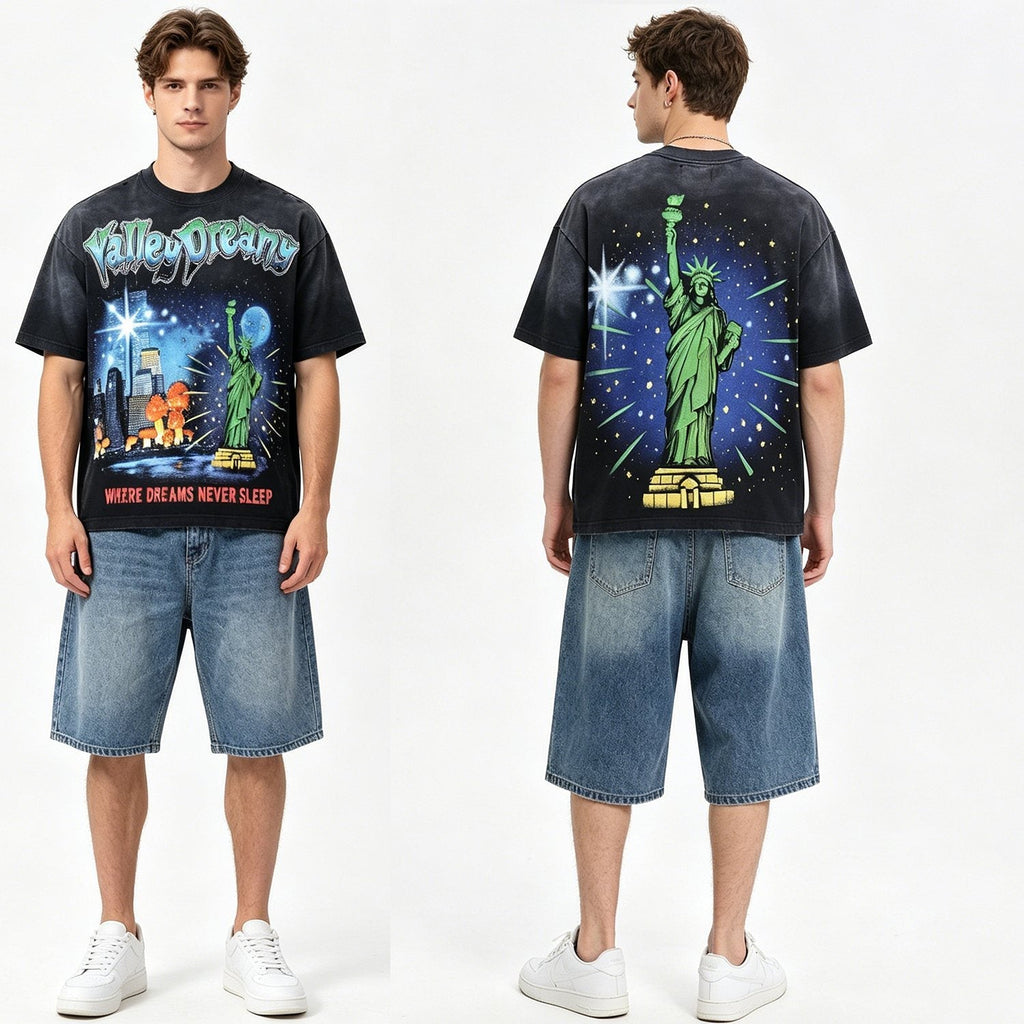 Valley Dreams Statue of Liberty Graphic T-Shirt