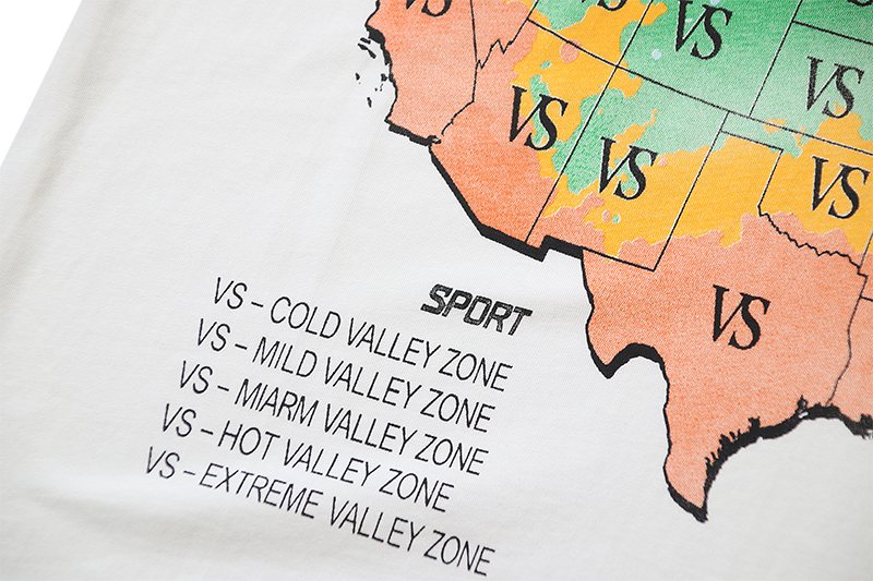 VALE USA Forecast Alert Weather Map Graphic T-Shirt