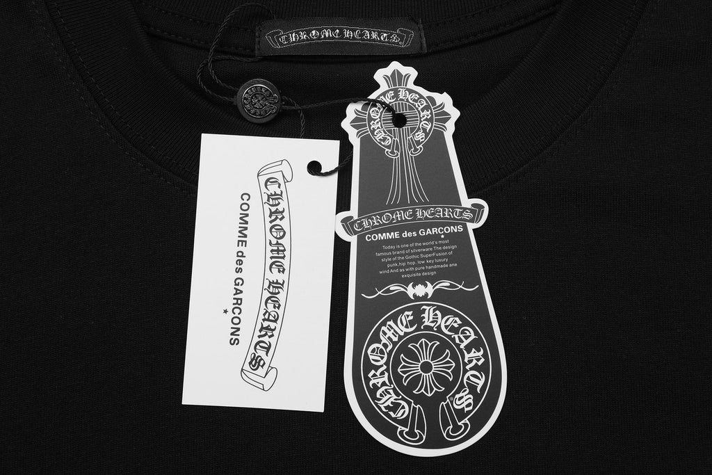 Chrome Hearts Horseshoe Embroidered Short-Sleeve T-Shirt