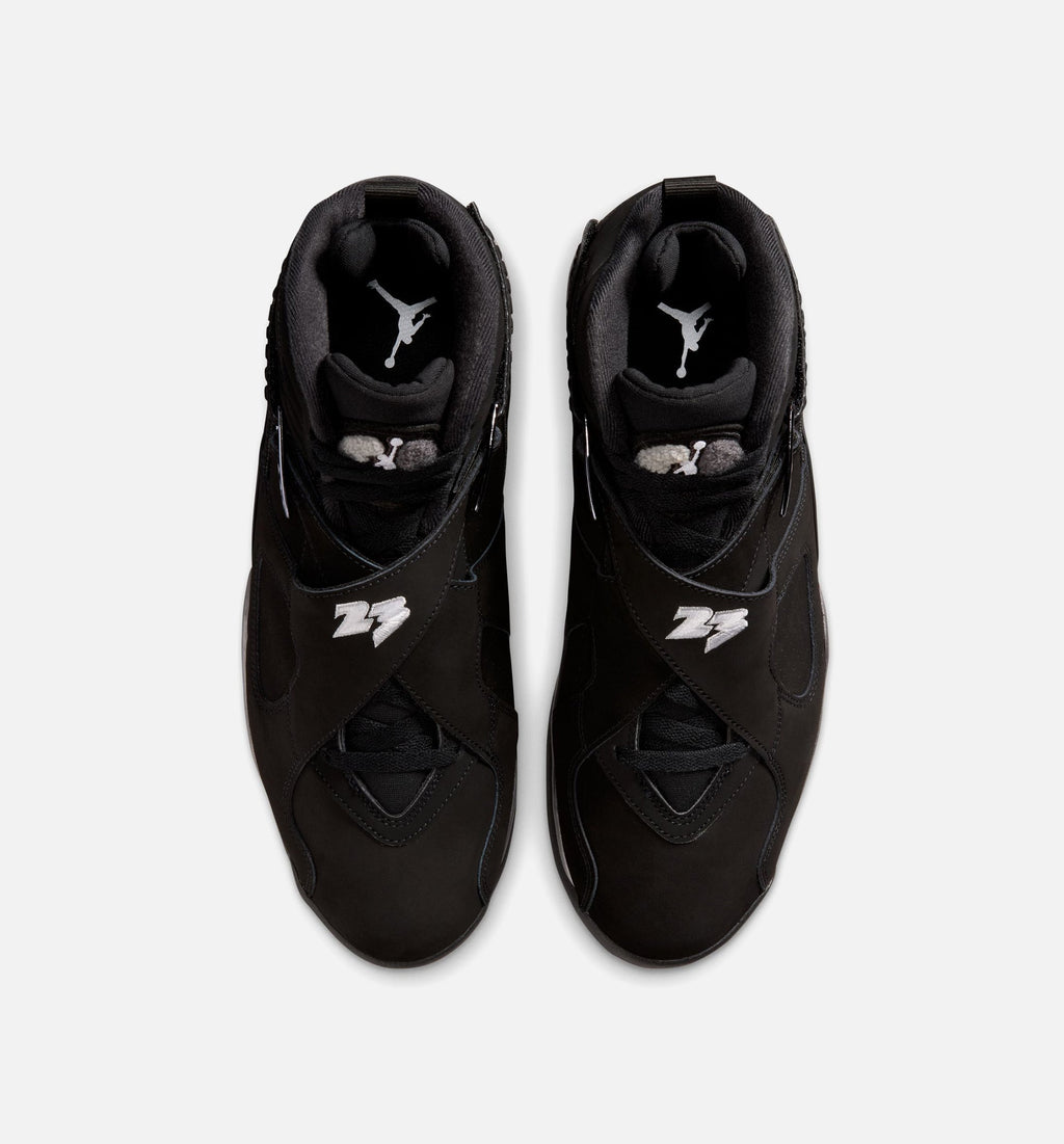 Air Jordan 8 Retro Chrome – Men's Lifestyle Shoe | Black/White/Light Graphite