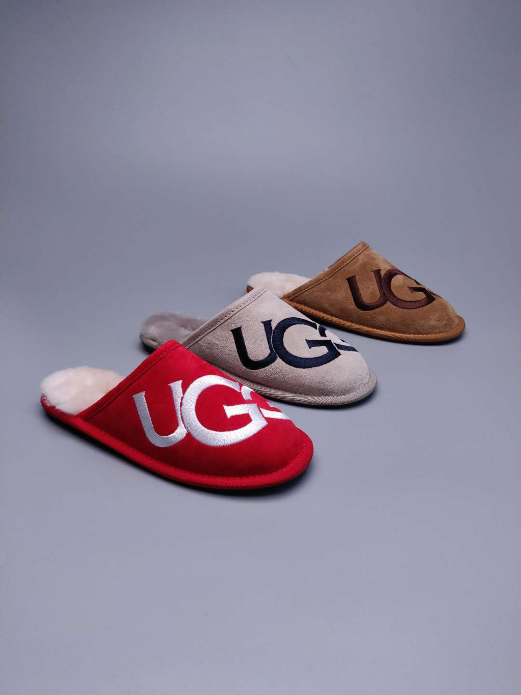 Grey G-Logo Indoor Slippers — New Arrival | In Stock