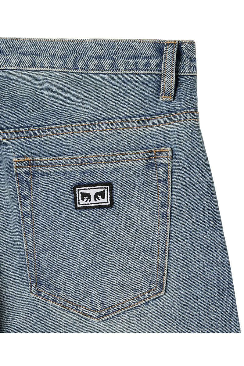 OBEY BIGWIG BAGGY PANT Stone Wash Indigo
