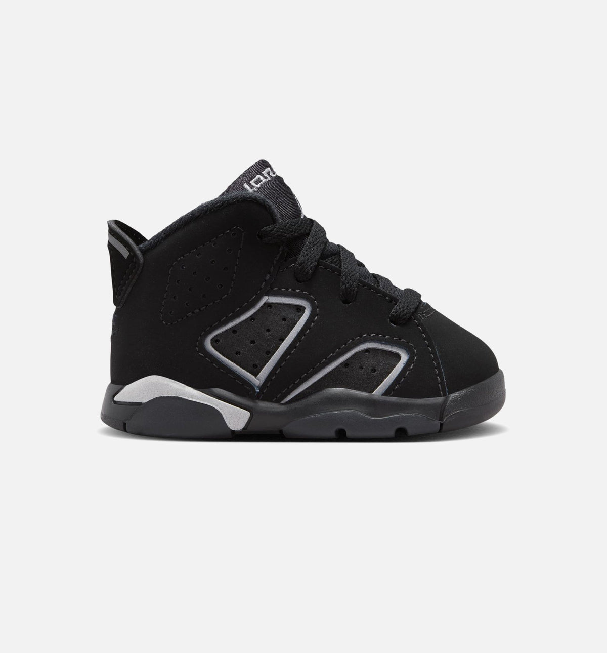 Air Jordan 6 Cap & Gown Infant Sneakers - Black/Reflective Silver/Black