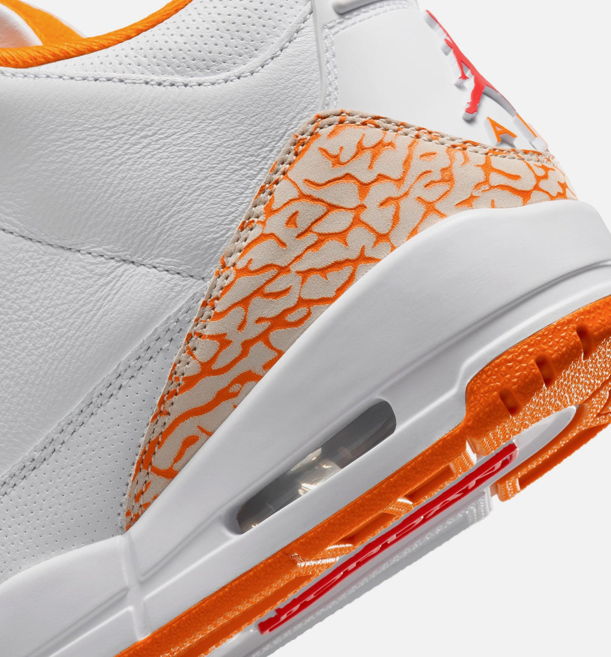 Air Jordan 3 Retro Womens Lifestyle Shoe - White/Orange