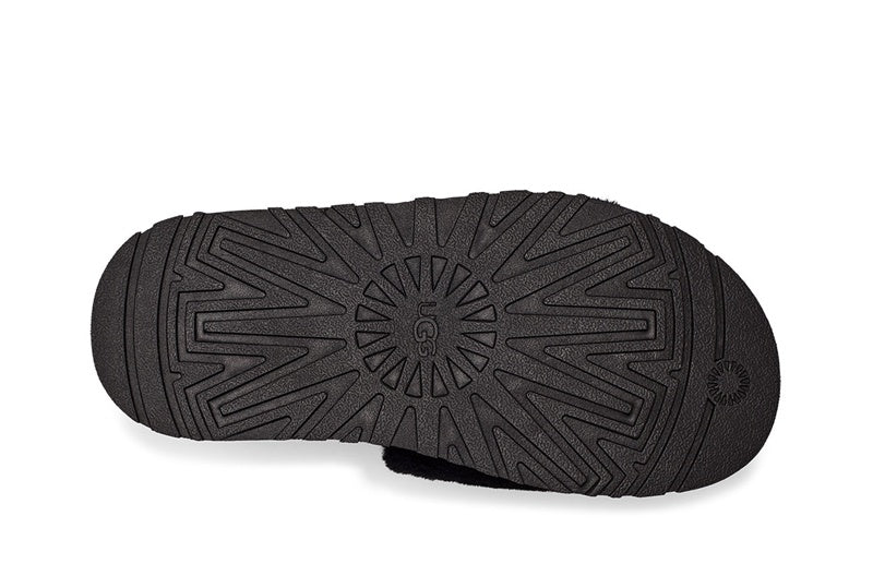 Black Disco Fluffy Sandals — New Arrival | In Stock