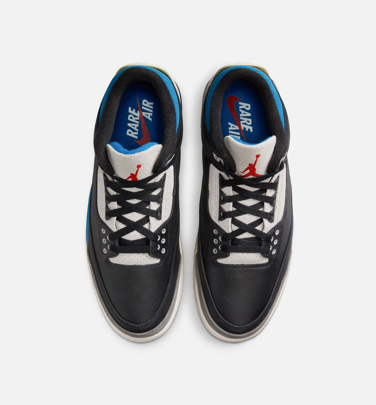 Air Jordan 3 Retro OG 'Rare Air' - Men's Lifestyle Sneaker (Black/Chile Red/Neutral Grey)