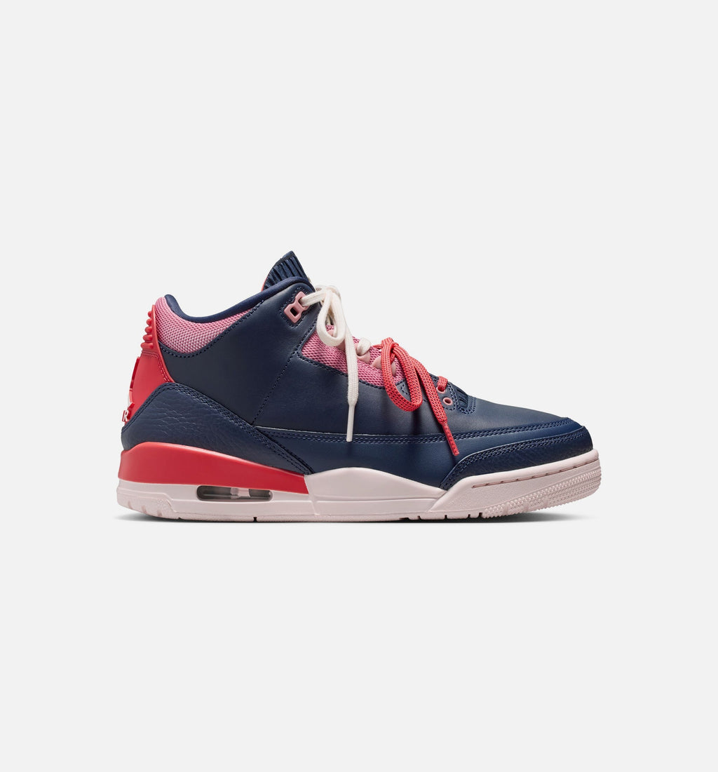 Air Jordan 3 Retro Sport Renaissance Women's Shoes - Obsidian Chalk Track Red