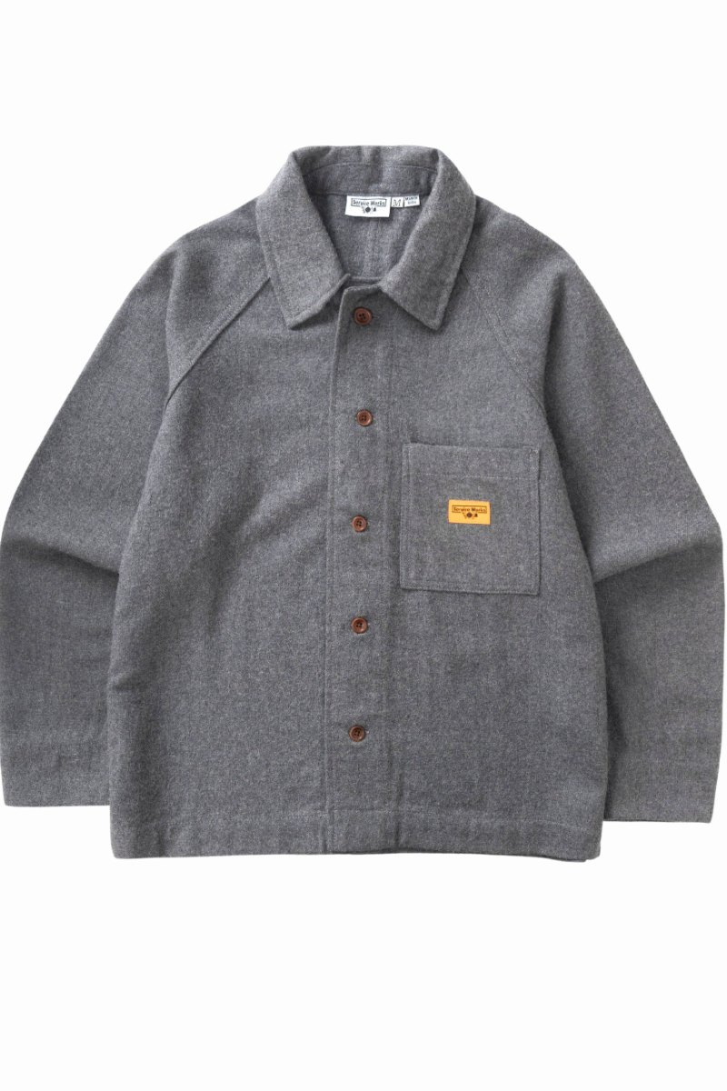 SERVICE WORKS FLANNEL FOH OVERSHIRT Charcoal